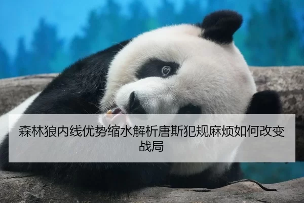 森林狼内线优势缩水解析唐斯犯规麻烦如何改变战局